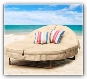 orbit lounger on the beach