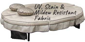 Orbit Chaise Lounge Weatherproof Fabric - UV, Stain & Mildew Resistant