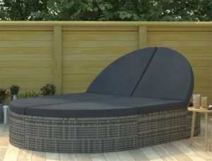 Round Rattan Lounger (like the Orbit Lounger, but with Washable Cushions)