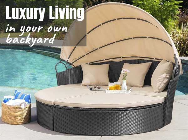 Why The Tangkula Round Outdoor Daybed, Round Outdoor Bed With Canopy