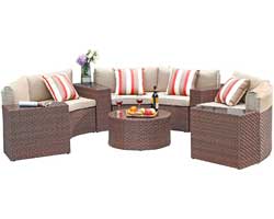 Curved Outdoor Sofa Sectional